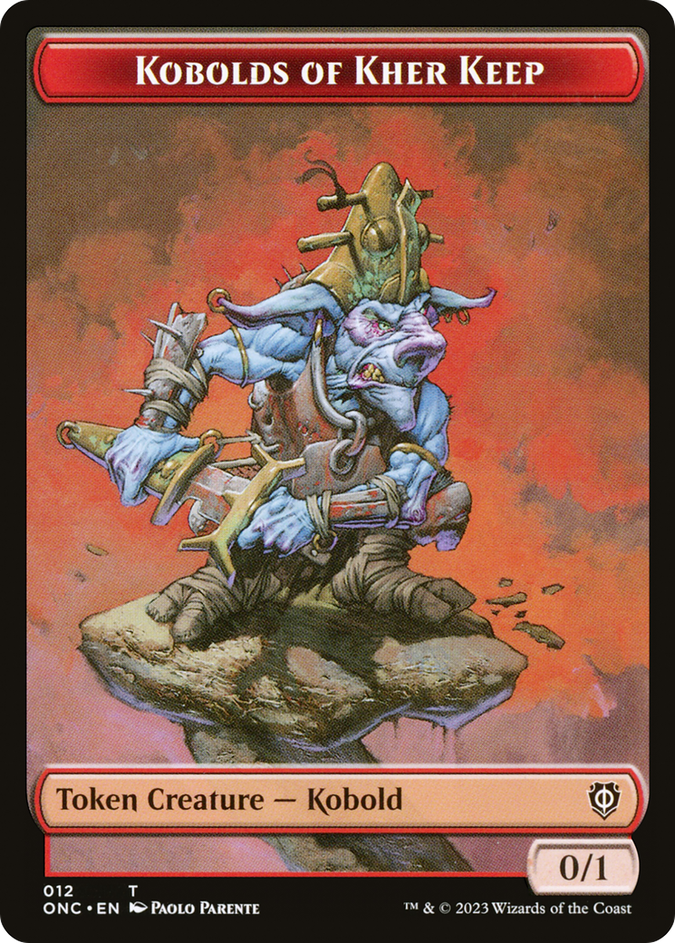 Kobolds of Kher Keep // Dragon Double-Sided Token [Phyrexia: All Will Be One Commander Tokens] | Yard's Games Ltd