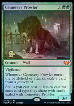 Cemetery Prowler [Innistrad: Crimson Vow Prerelease Promos] | Yard's Games Ltd