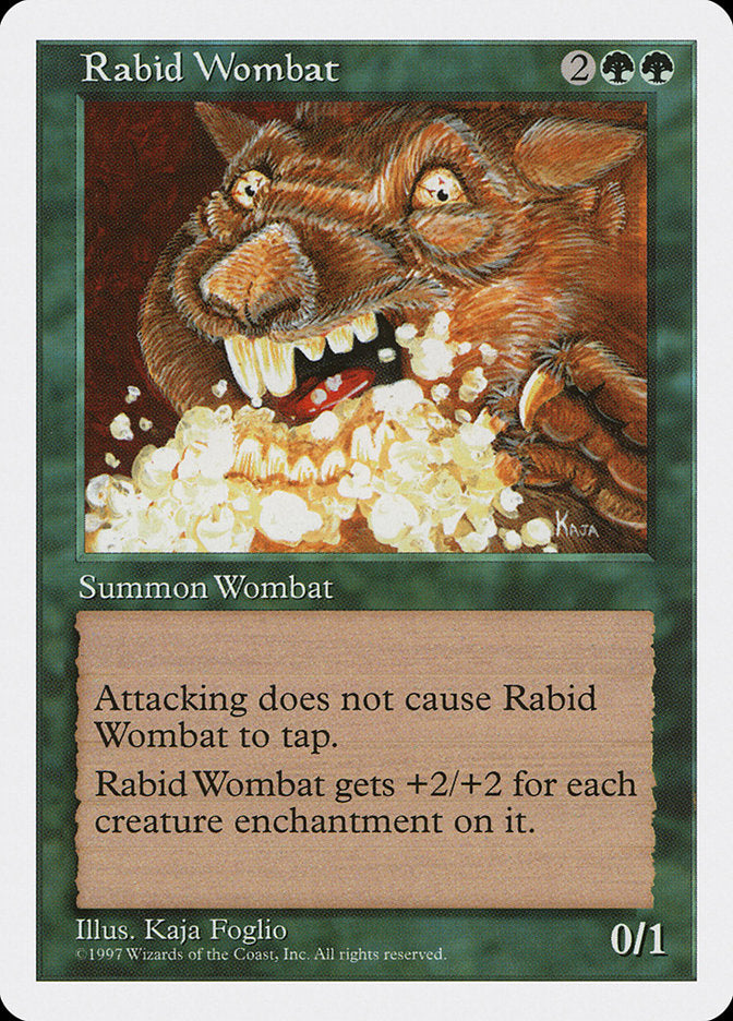 Rabid Wombat [Fifth Edition] | Yard's Games Ltd
