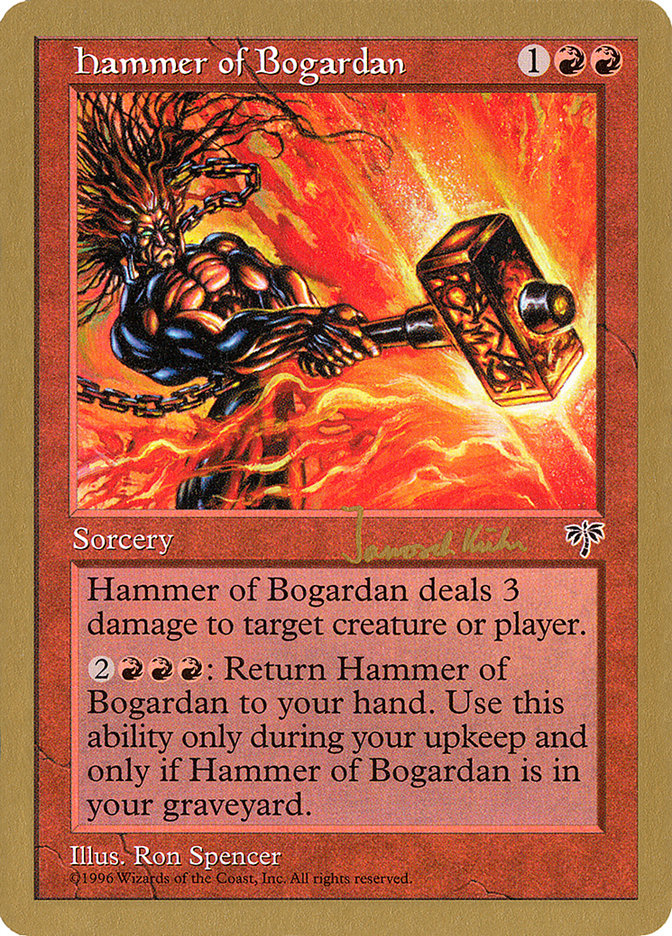 Hammer of Bogardan (Janosch Kuhn) [World Championship Decks 1997] | Yard's Games Ltd