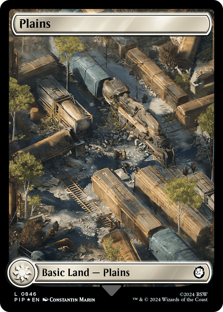 Plains (0846) (Surge Foil) [Fallout] | Yard's Games Ltd