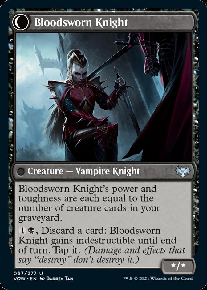 Bloodsworn Squire // Bloodsworn Knight [Innistrad: Crimson Vow] | Yard's Games Ltd