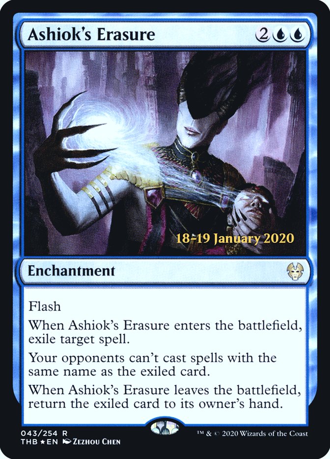 Ashiok's Erasure [Theros Beyond Death Prerelease Promos] | Yard's Games Ltd