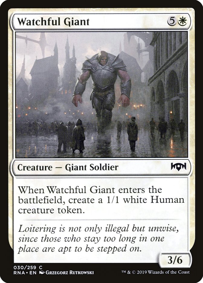 Watchful Giant [Ravnica Allegiance] | Yard's Games Ltd