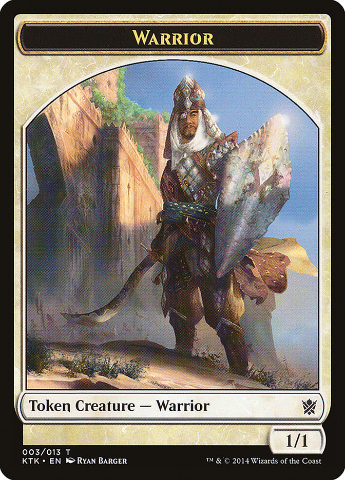 Warrior Token (003/013) [Khans of Tarkir Tokens] | Yard's Games Ltd