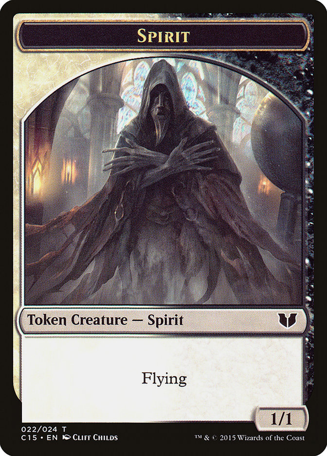 Spirit (022) // Angel Double-Sided Token [Commander 2015 Tokens] | Yard's Games Ltd