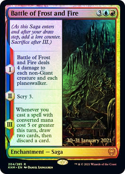 Battle of Frost and Fire [Kaldheim Prerelease Promos] | Yard's Games Ltd