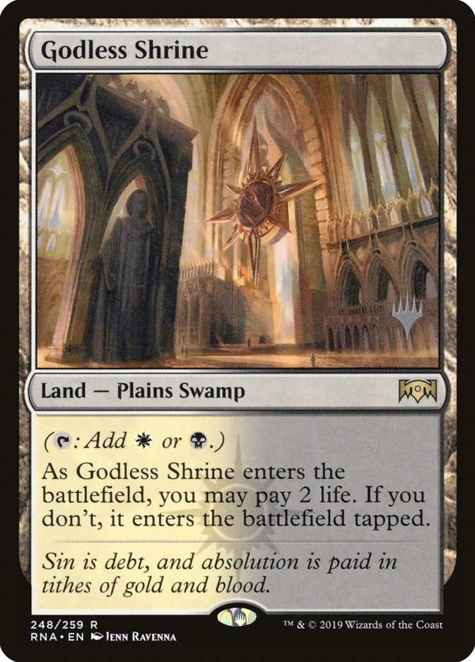 Godless Shrine (Promo Pack) [Ravnica Allegiance Promos] | Yard's Games Ltd