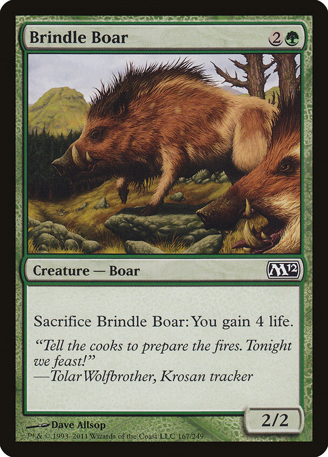 Brindle Boar [Magic 2012] | Yard's Games Ltd