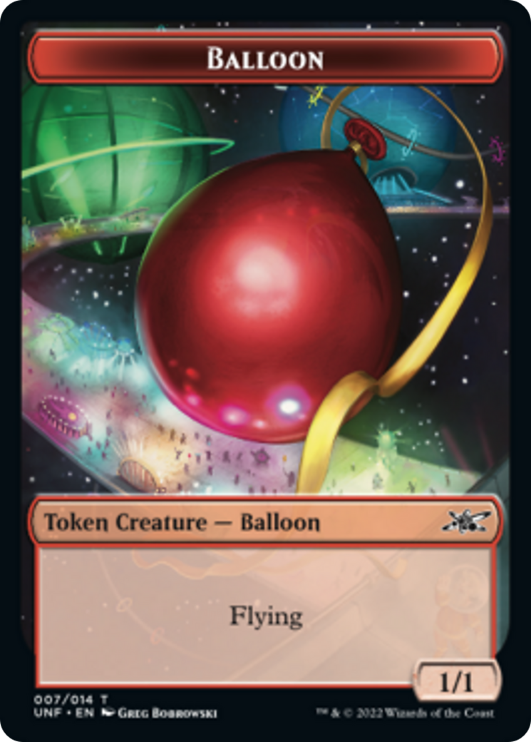 Clown Robot (002) // Balloon Double-Sided Token [Unfinity Tokens] | Yard's Games Ltd