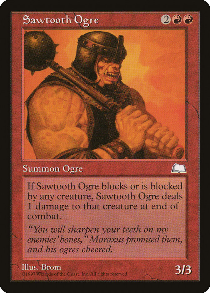 Sawtooth Ogre [Weatherlight] | Yard's Games Ltd