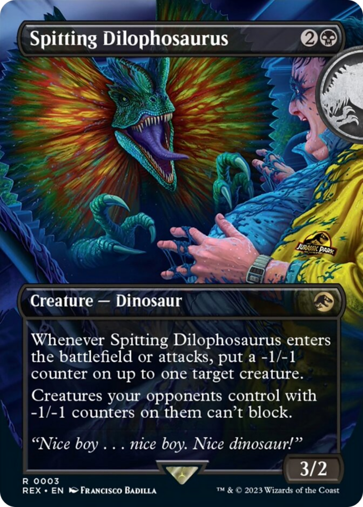 Spitting Dilophosaurus (Borderless) [Jurassic World Collection] | Yard's Games Ltd