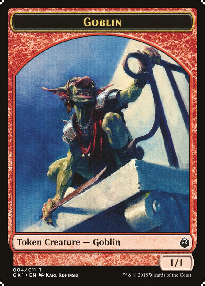 Weird // Goblin Double-Sided Token [Guilds of Ravnica Guild Kit Tokens] | Yard's Games Ltd