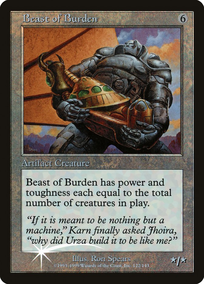 Beast of Burden (Misprinted) [Urza's Legacy Promos] | Yard's Games Ltd