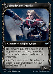 Bloodsworn Squire // Bloodsworn Knight (Showcase Fang Frame) [Innistrad: Crimson Vow] | Yard's Games Ltd