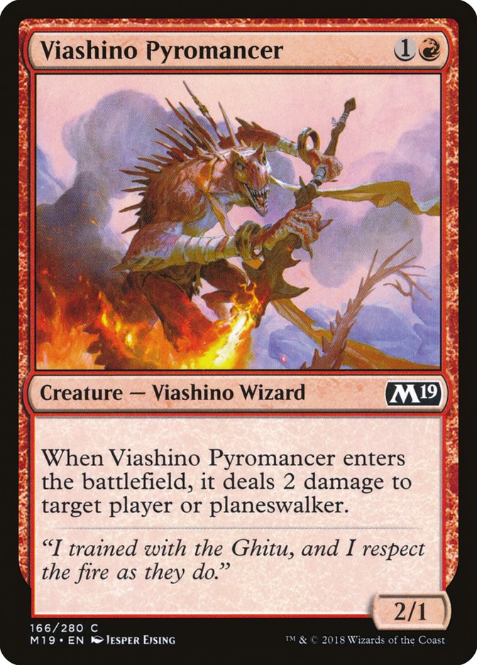 Viashino Pyromancer [Core Set 2019] | Yard's Games Ltd
