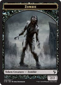Zombie // Shapeshifter Double-Sided Token [Commander 2018 Tokens] | Yard's Games Ltd