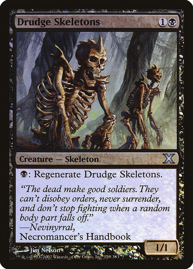 Drudge Skeletons (Premium Foil) [Tenth Edition] | Yard's Games Ltd