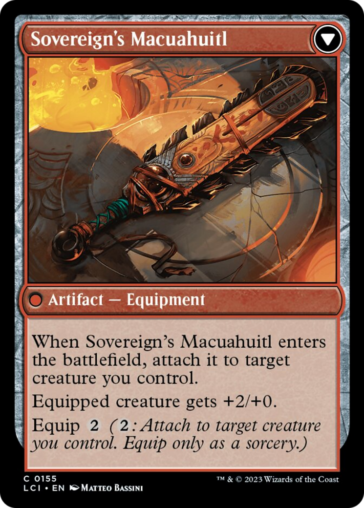 Idol of the Deep King // Sovereign's Macuahuitl [The Lost Caverns of Ixalan] | Yard's Games Ltd