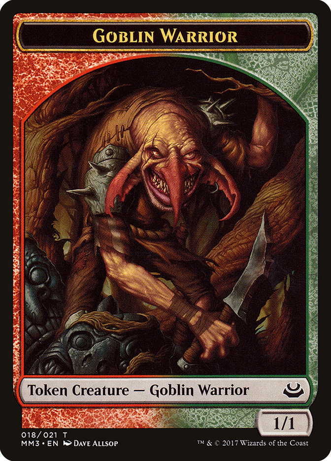 Goblin Warrior Token [Modern Masters 2017 Tokens] | Yard's Games Ltd