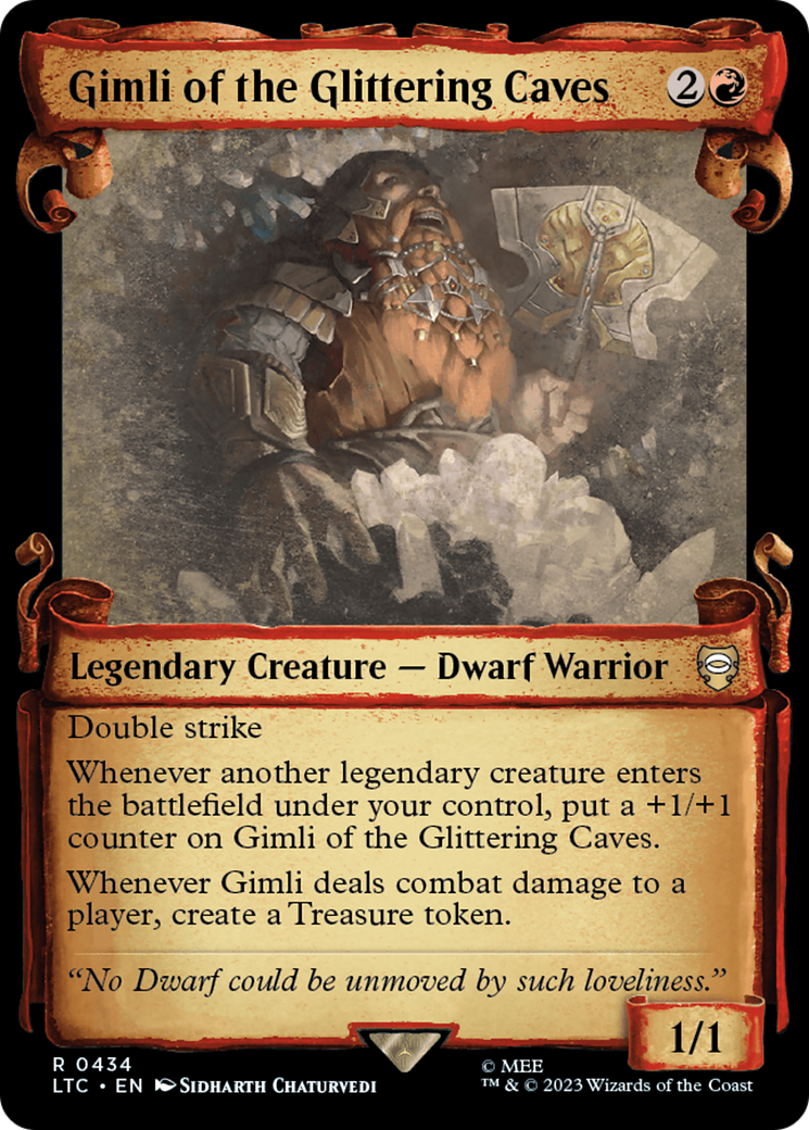 Gimli of the Glittering Caves [The Lord of the Rings: Tales of Middle-Earth Commander Showcase Scrolls] | Yard's Games Ltd