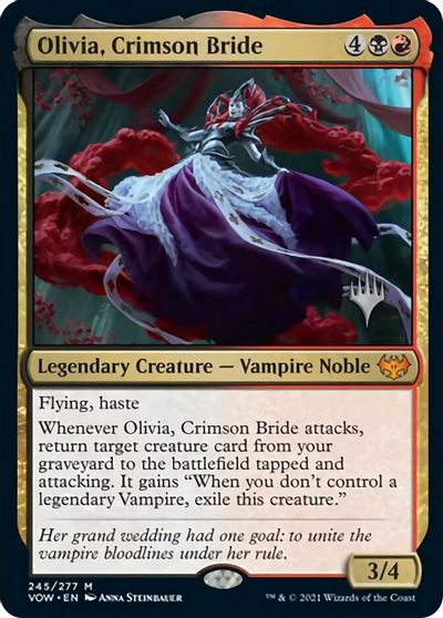 Olivia, Crimson Bride (Promo Pack) [Innistrad: Crimson Vow Promos] | Yard's Games Ltd