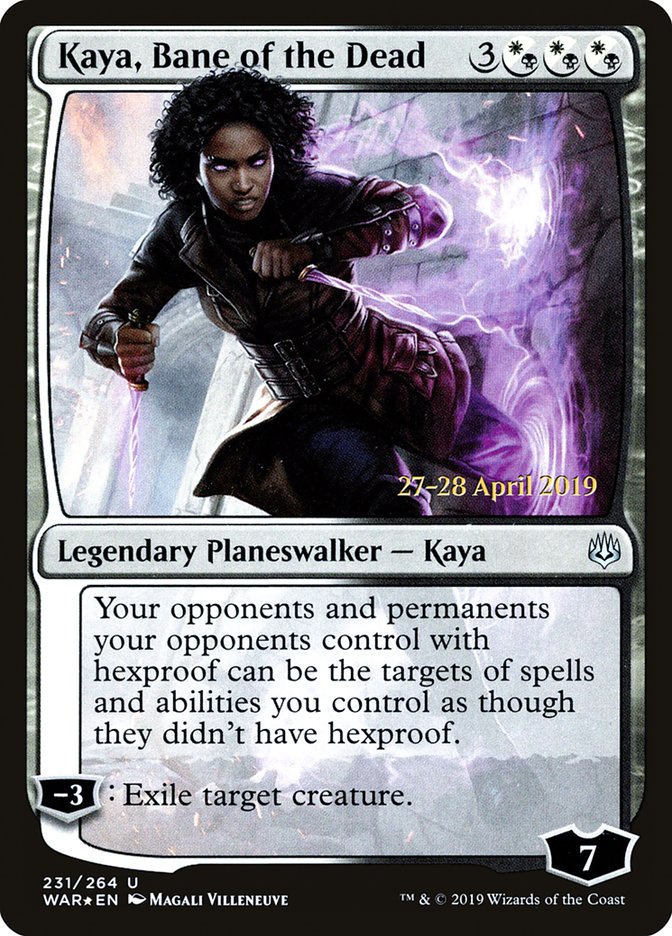 Kaya, Bane of the Dead [War of the Spark Prerelease Promos] | Yard's Games Ltd
