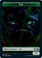 Cat (011) // Goblin Wizard Double-Sided Token [Core Set 2021 Tokens] | Yard's Games Ltd