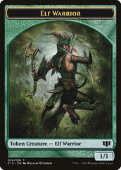 Gargoyle // Elf Warrior Double-Sided Token [Commander 2014 Tokens] | Yard's Games Ltd