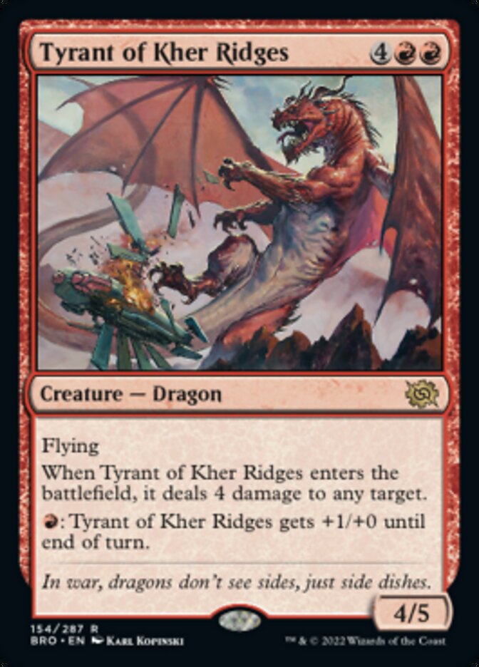 Tyrant of Kher Ridges [The Brothers' War] | Yard's Games Ltd