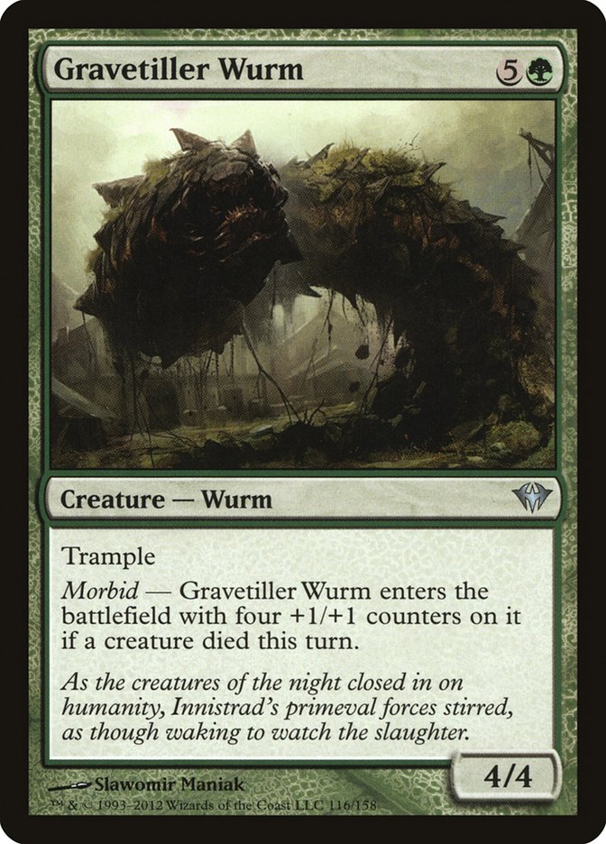 Gravetiller Wurm [Dark Ascension] | Yard's Games Ltd