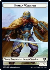 Human Warrior // Koma's Coil Double-Sided Token [Kaldheim Tokens] | Yard's Games Ltd