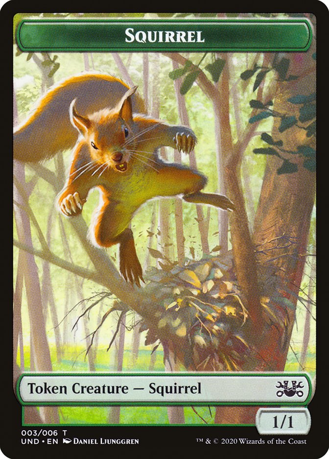 Beeble // Squirrel Double-Sided Token [Unsanctioned Tokens] | Yard's Games Ltd