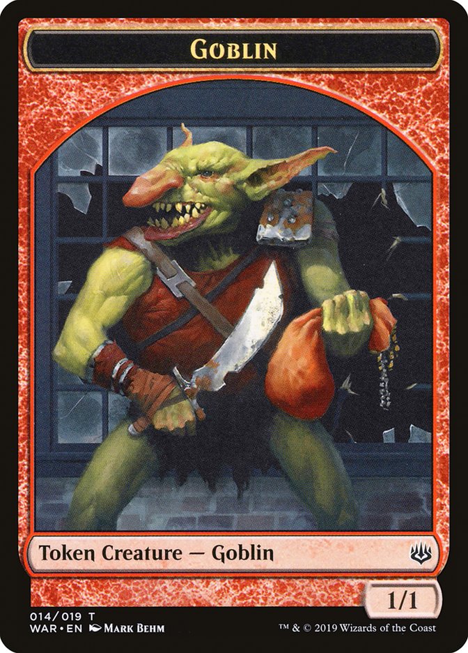 Goblin Token [War of the Spark Tokens] | Yard's Games Ltd