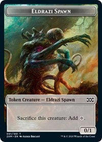 Eldrazi Spawn // Plant Double-Sided Token [Double Masters Tokens] | Yard's Games Ltd