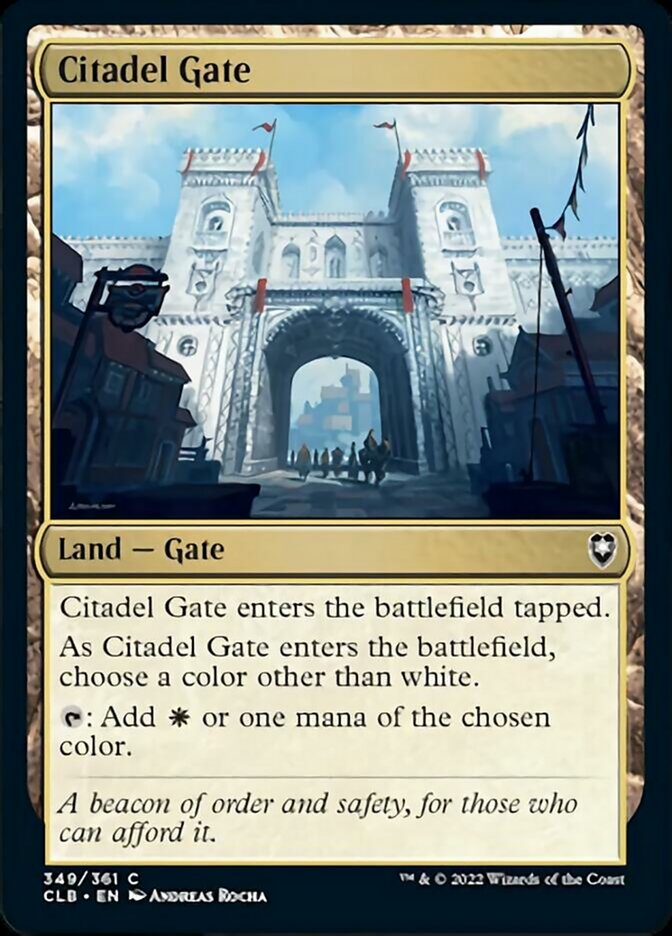 Citadel Gate [Commander Legends: Battle for Baldur's Gate] | Yard's Games Ltd