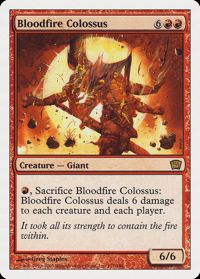 Bloodfire Colossus [Ninth Edition] | Yard's Games Ltd