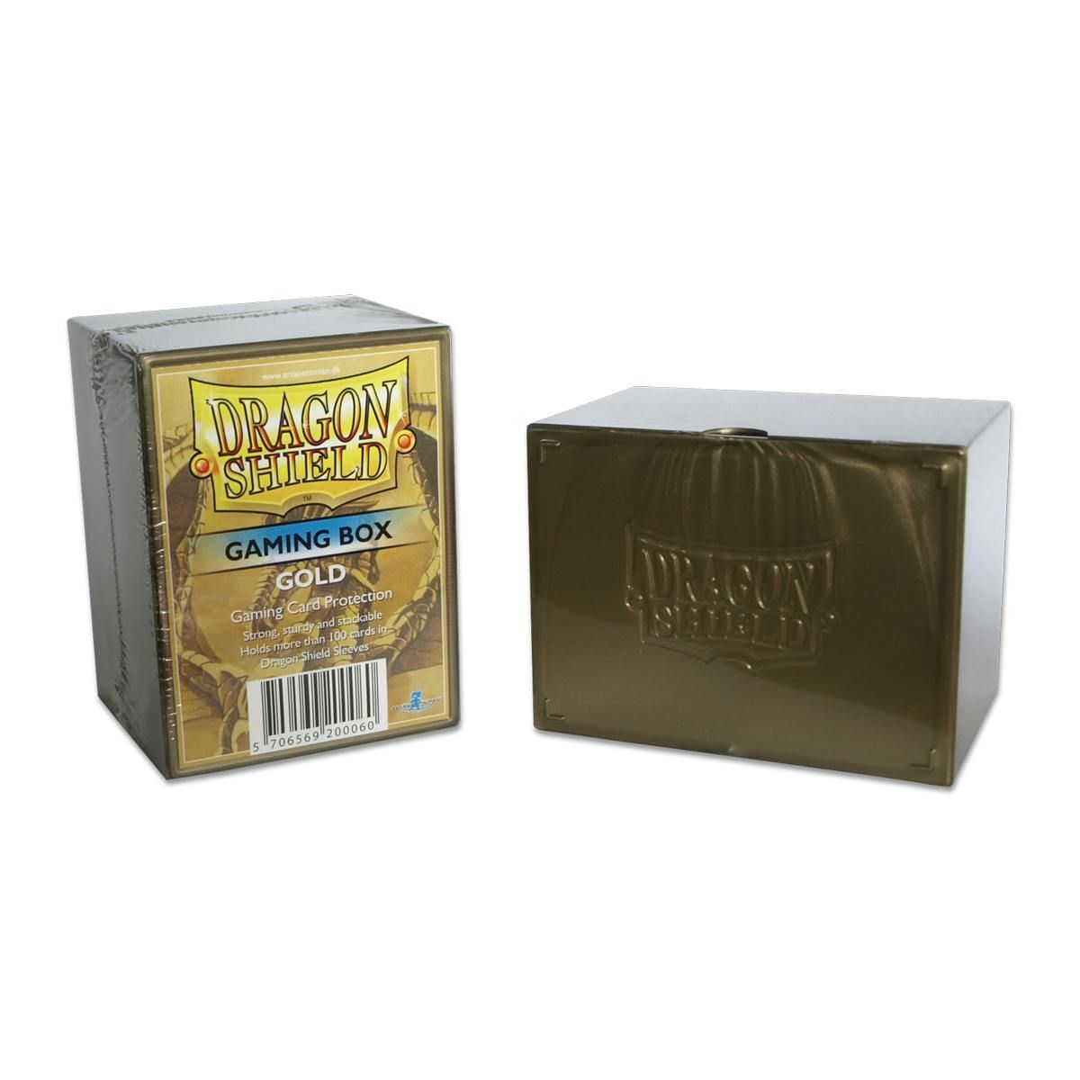 Dragon Shield: Strongbox - Gold (Gaming Box) | Yard's Games Ltd
