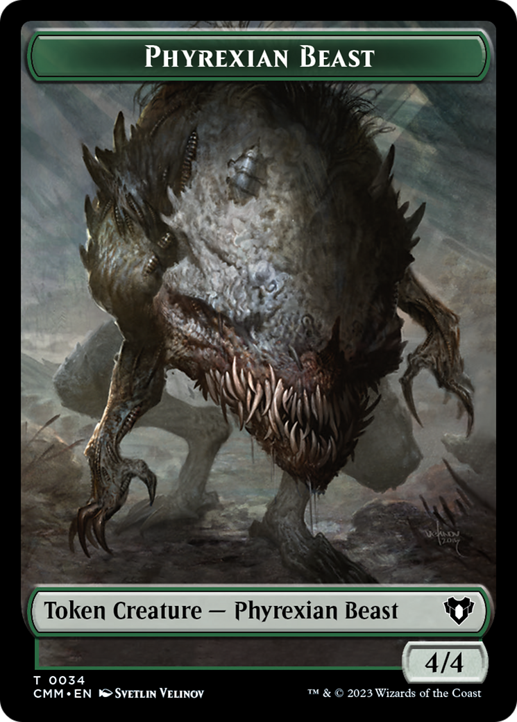 Phyrexian Beast Token [Commander Masters Tokens] | Yard's Games Ltd