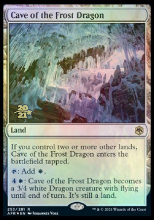 Cave of the Frost Dragon [Dungeons & Dragons: Adventures in the Forgotten Realms Prerelease Promos] | Yard's Games Ltd