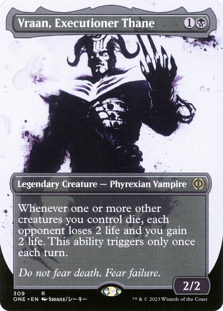 Vraan, Executioner Thane (Borderless Ichor) [Phyrexia: All Will Be One] | Yard's Games Ltd