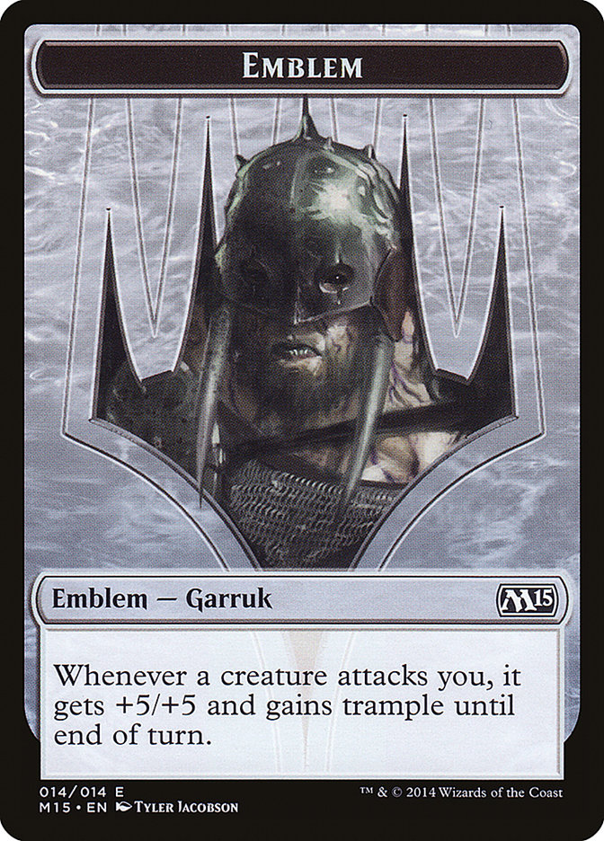 Garruk, Apex Predator Emblem [Magic 2015 Tokens] | Yard's Games Ltd