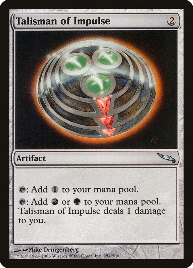 Talisman of Impulse [Mirrodin] | Yard's Games Ltd