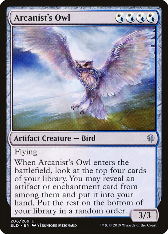 Arcanist's Owl [Throne of Eldraine] | Yard's Games Ltd
