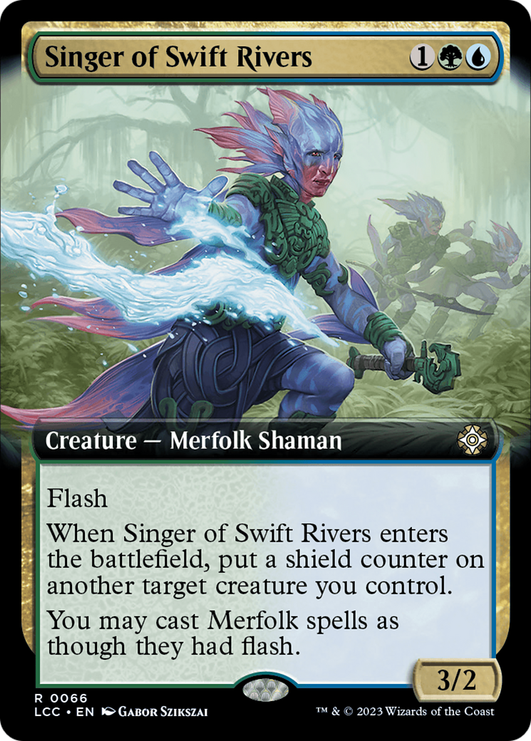 Singer of Swift Rivers (Extended Art) [The Lost Caverns of Ixalan Commander] | Yard's Games Ltd
