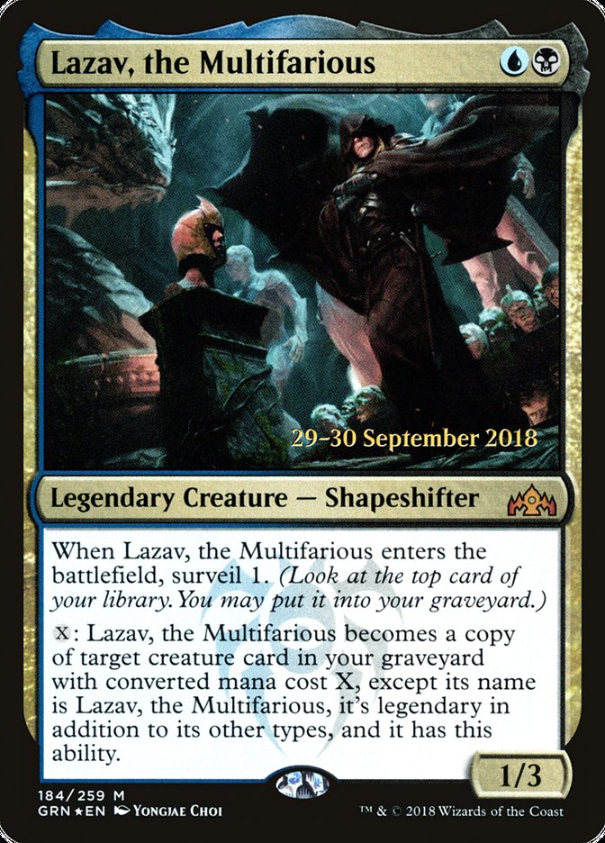 Lazav, the Multifarious [Guilds of Ravnica Prerelease Promos] | Yard's Games Ltd