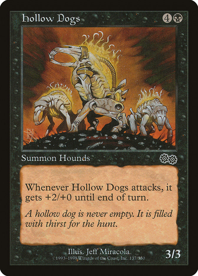 Hollow Dogs [Urza's Saga] | Yard's Games Ltd