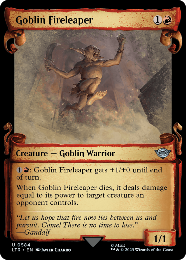 Goblin Fireleaper [The Lord of the Rings: Tales of Middle-Earth Showcase Scrolls] | Yard's Games Ltd