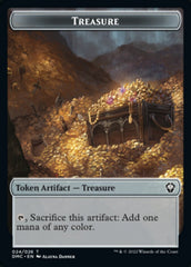 Elephant // Treasure Double-Sided Token [Dominaria United Commander Tokens] | Yard's Games Ltd