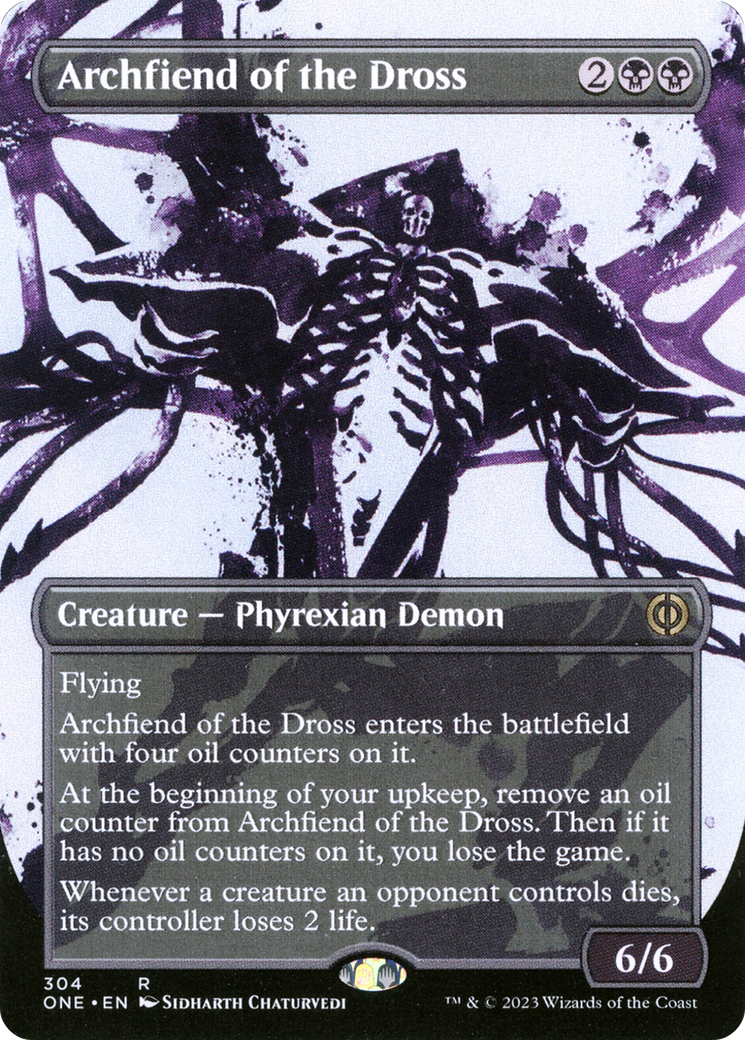 Archfiend of the Dross (Borderless Ichor) [Phyrexia: All Will Be One] | Yard's Games Ltd